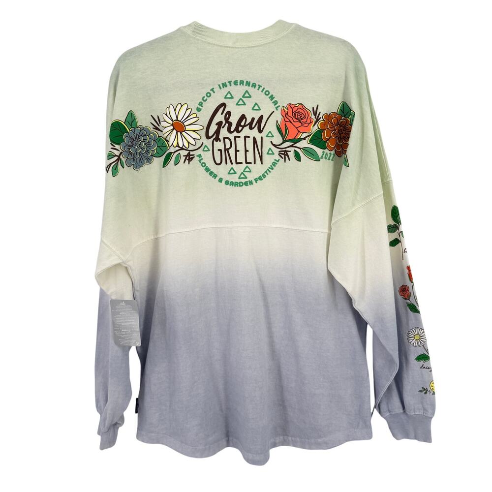 Disney Spirit Jersey EPCOT Flower Garden Festival 2022 Grow Green Size M Ombre